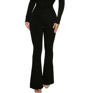 Naked Wardrobe Black Flare Pants